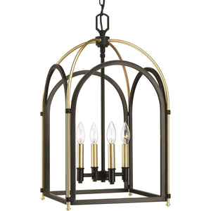 Progress Lighting - P500039-020 - Four Light Foyer Pendant - Westfall - Antique Bronze