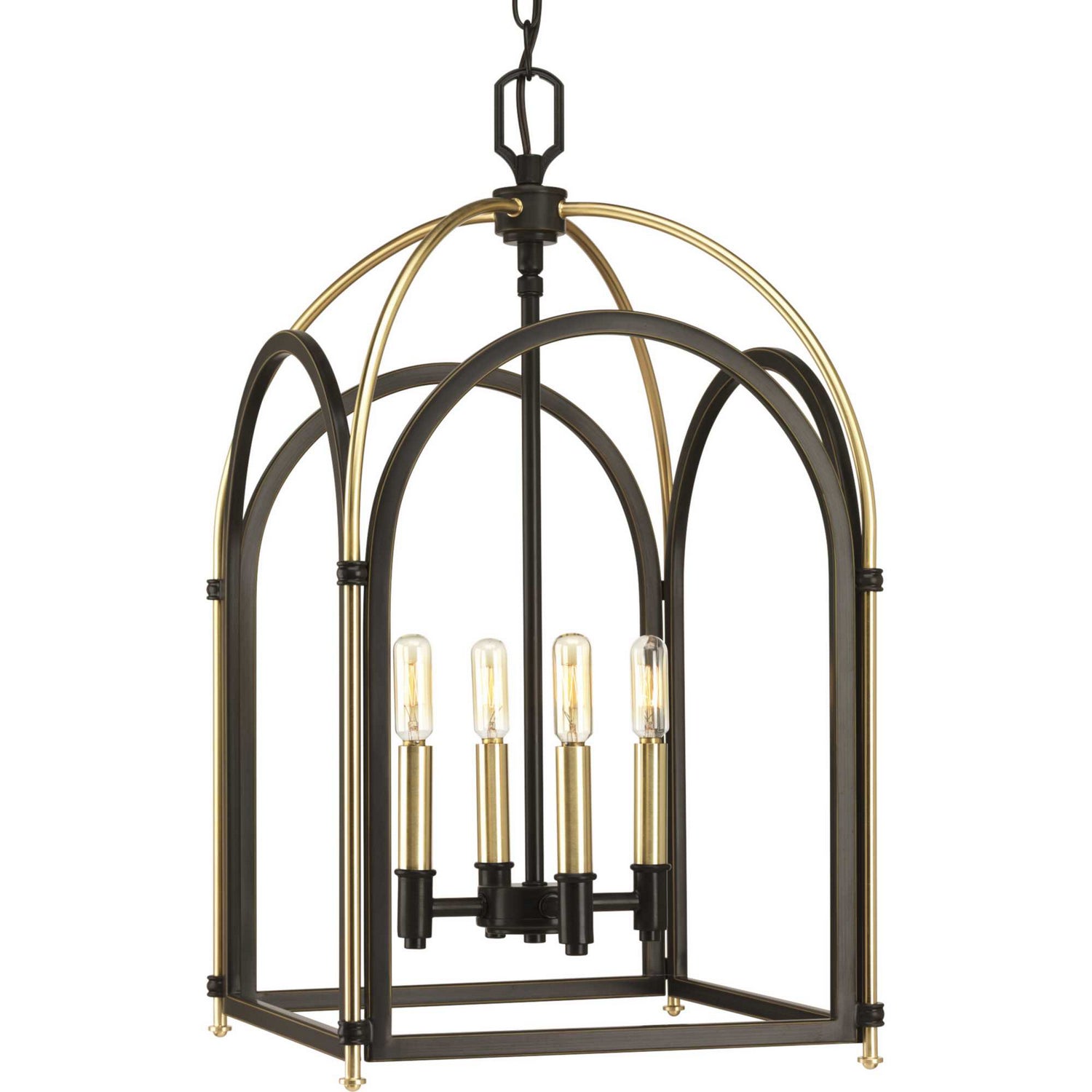 Progress Lighting - P500039-020 - Four Light Foyer Pendant - Westfall - Antique Bronze