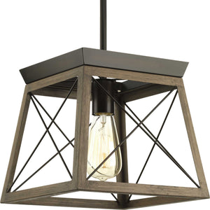 Progress Lighting - P500041-020 - One Light Pendant - Briarwood - Antique Bronze