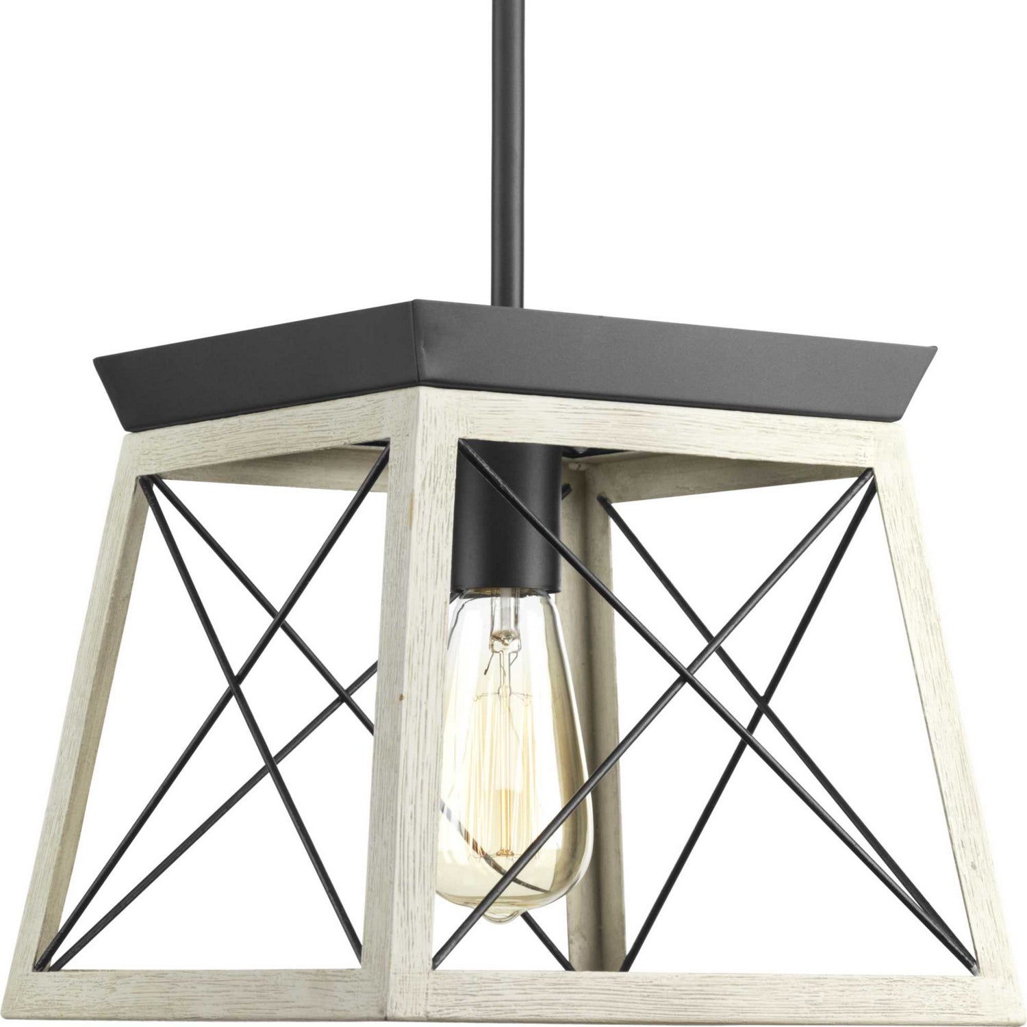 Progress Lighting - P500041-143 - One Light Pendant - Briarwood - Graphite