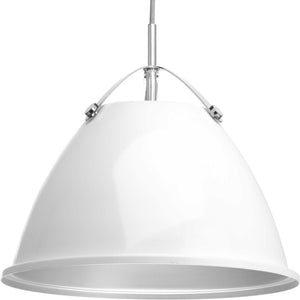 Progress Lighting - P500052-030 - One Light Pendant - Tre - White