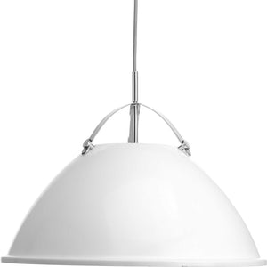 Progress Lighting - P500053-030 - One Light Pendant - Tre - White