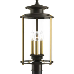 Progress Lighting - P540012-020 - Three Light Post Lantern - Squire - Antique Bronze