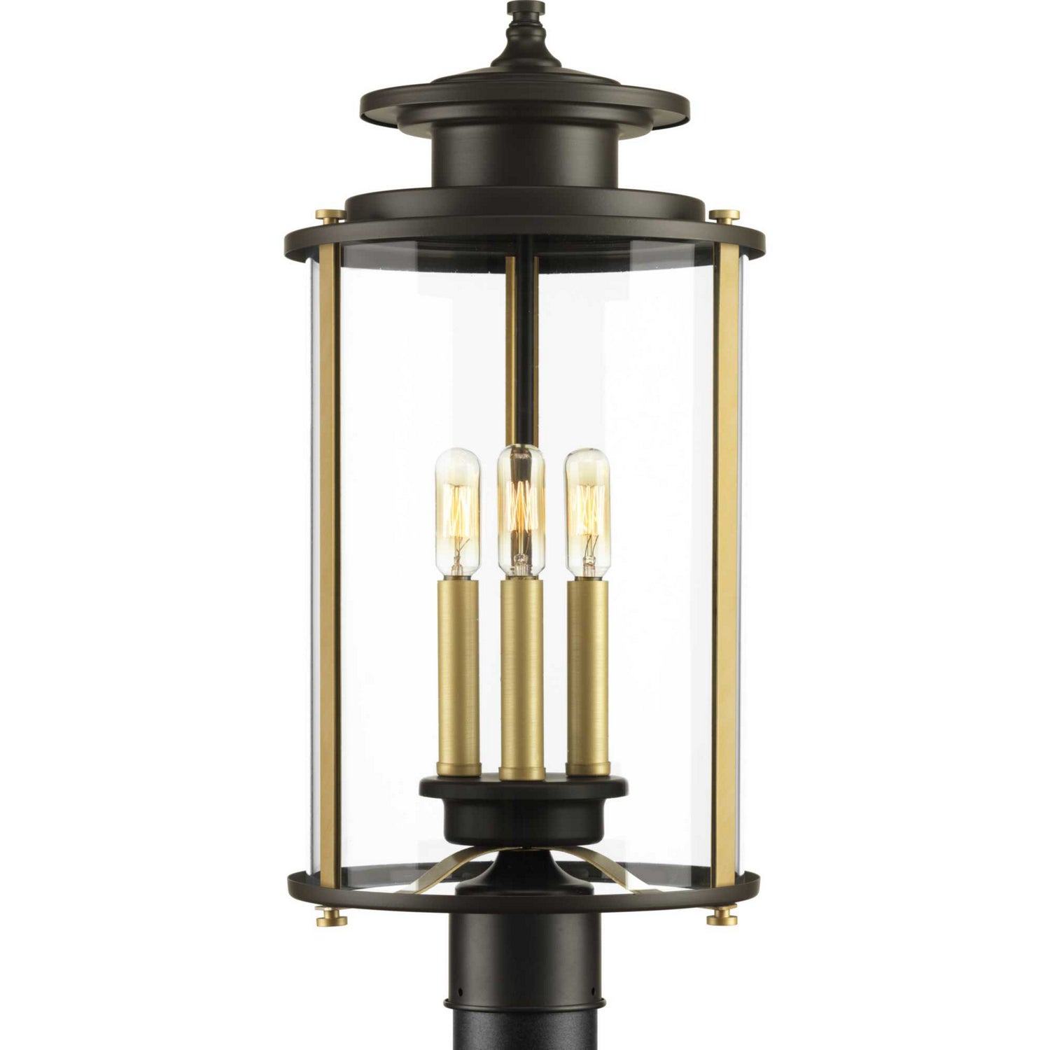 Progress Lighting - P540012-020 - Three Light Post Lantern - Squire - Antique Bronze