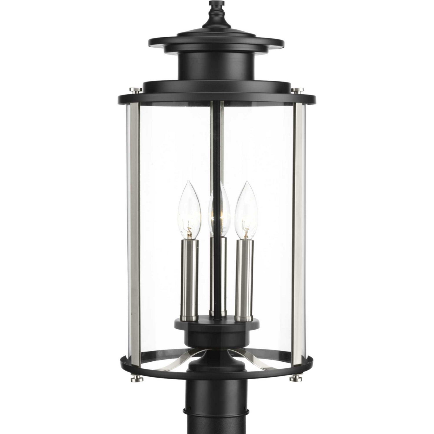 Progress Lighting - P540012-031 - Three Light Post Lantern - Squire - Black