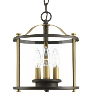 Progress Lighting - P550011-020 - Three Light Semi-Flush convertible - Squire - Antique Bronze