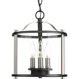 Progress Lighting - P550011-031 - Three Light Semi-Flush convertible - Squire - Black