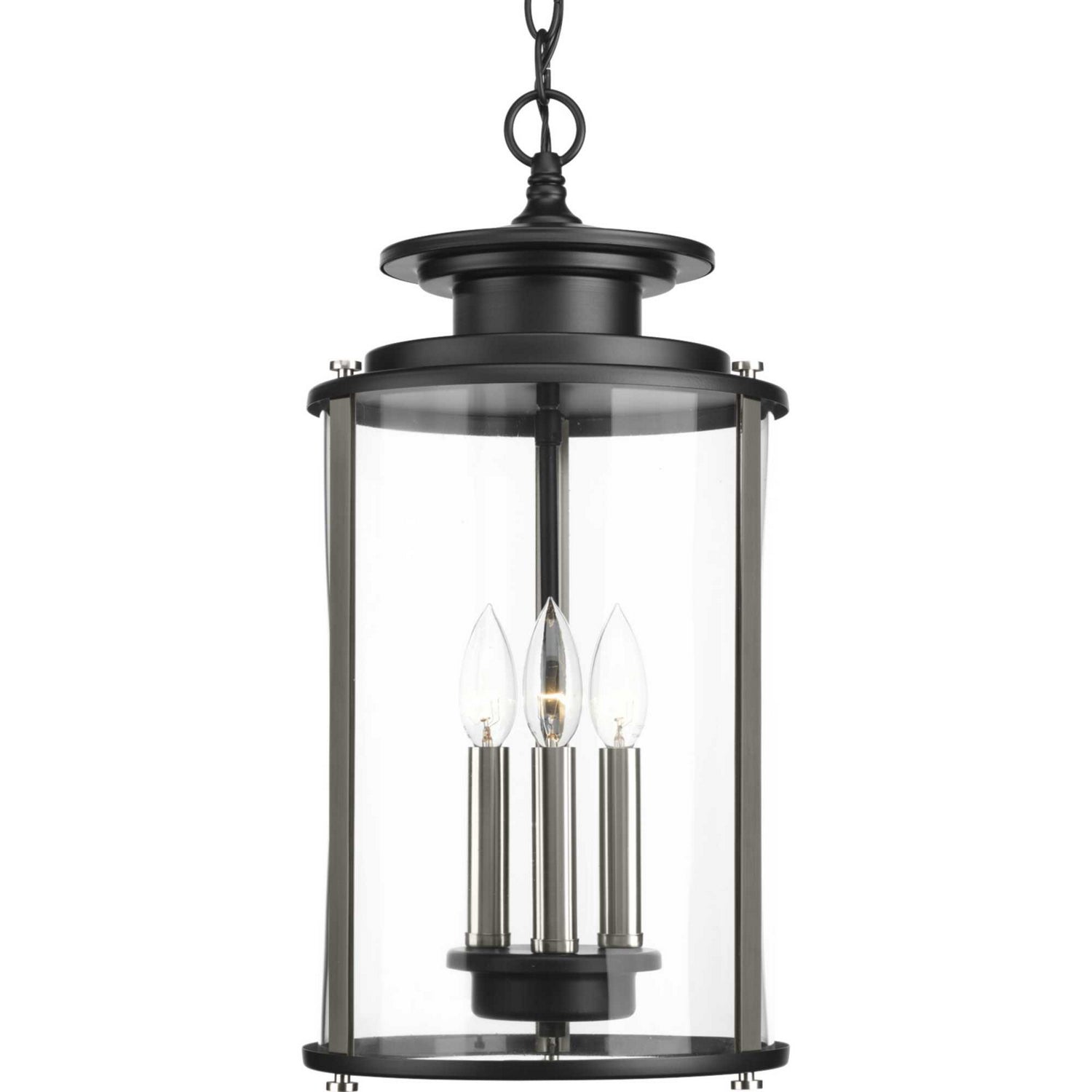 Progress Lighting - P550012-031 - Three Light Hanging Lantern - Squire - Black