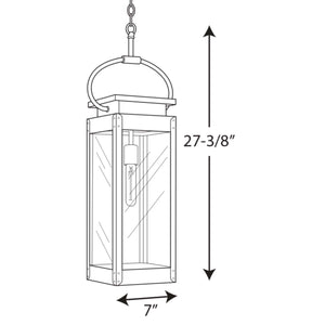 Progress Lighting - P550018-135 - One Light Hanging Lantern - Union Square - Stainless Steel