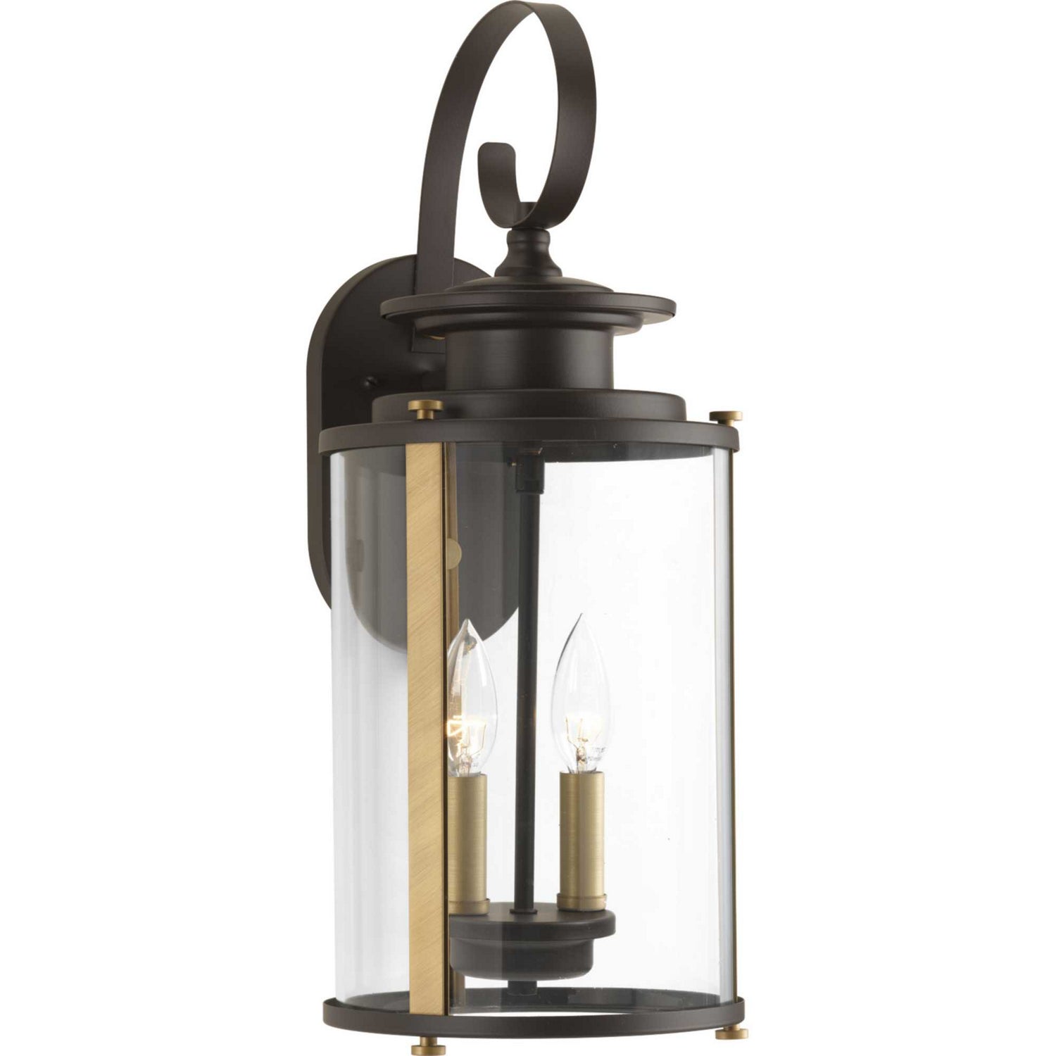 Progress Lighting - P560037-020 - Two Light Wall Lantern - Squire - Antique Bronze