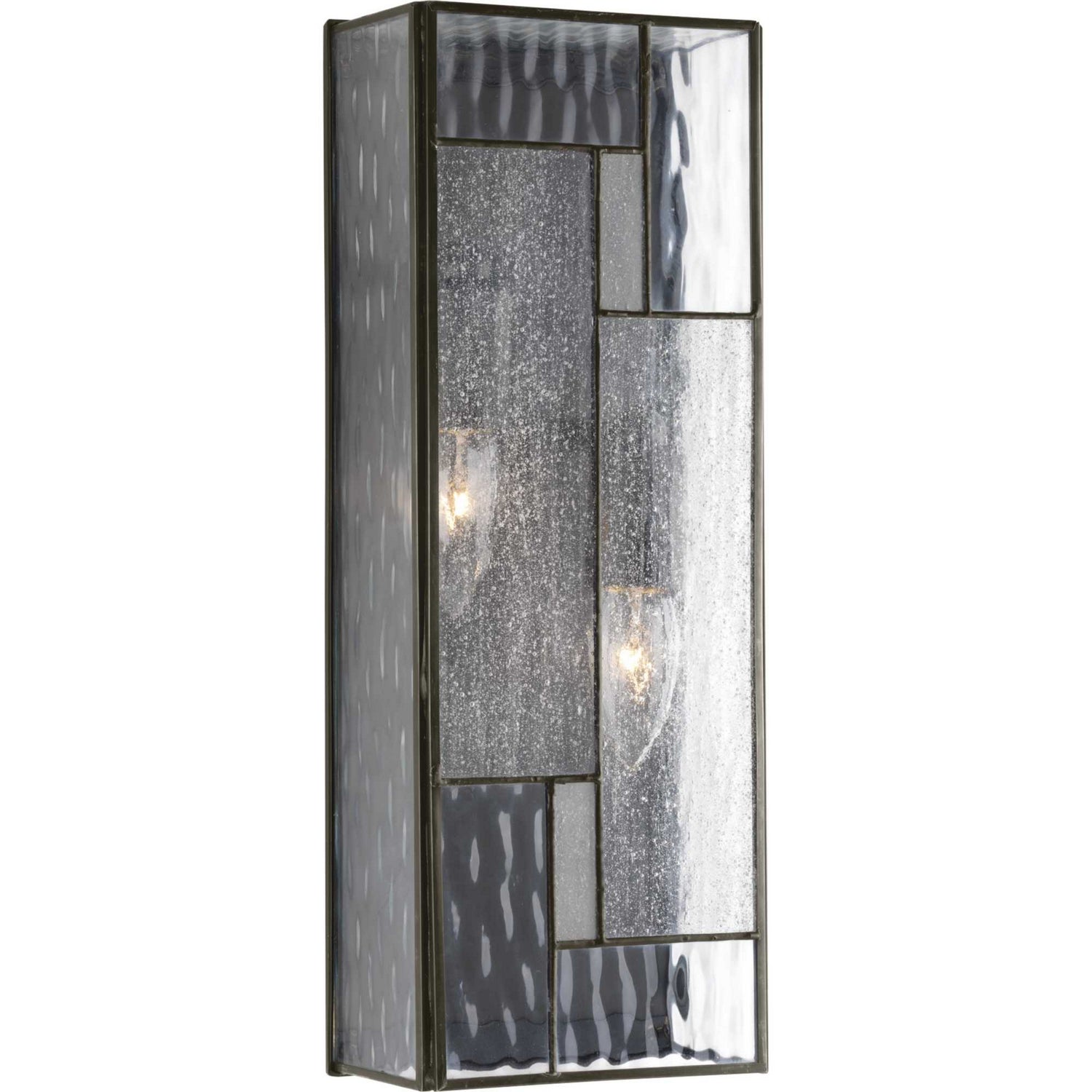 Progress Lighting - P560048-129 - Two Light Wall Lantern - Geometric - Architectural Bronze