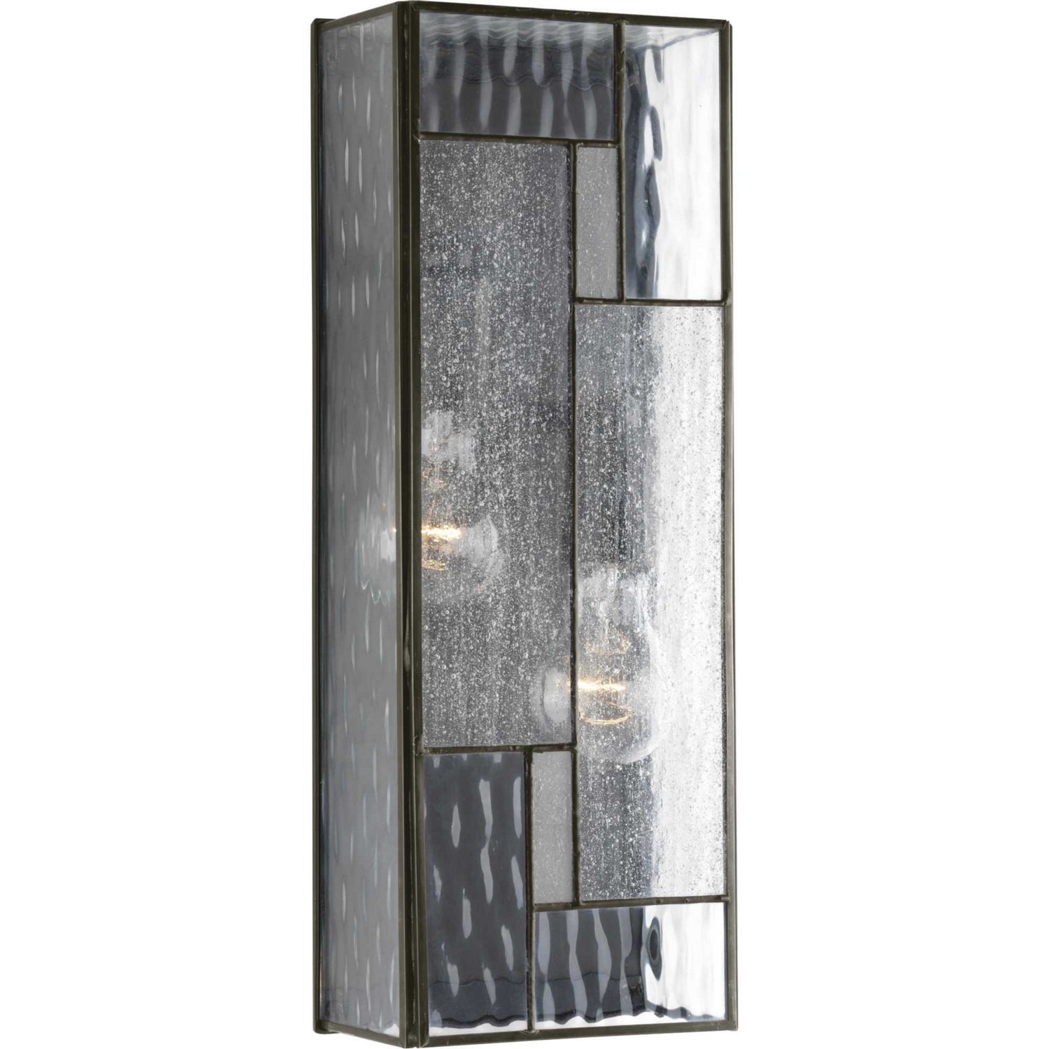 Progress Lighting - P560048-129 - Two Light Wall Lantern - Geometric - Architectural Bronze