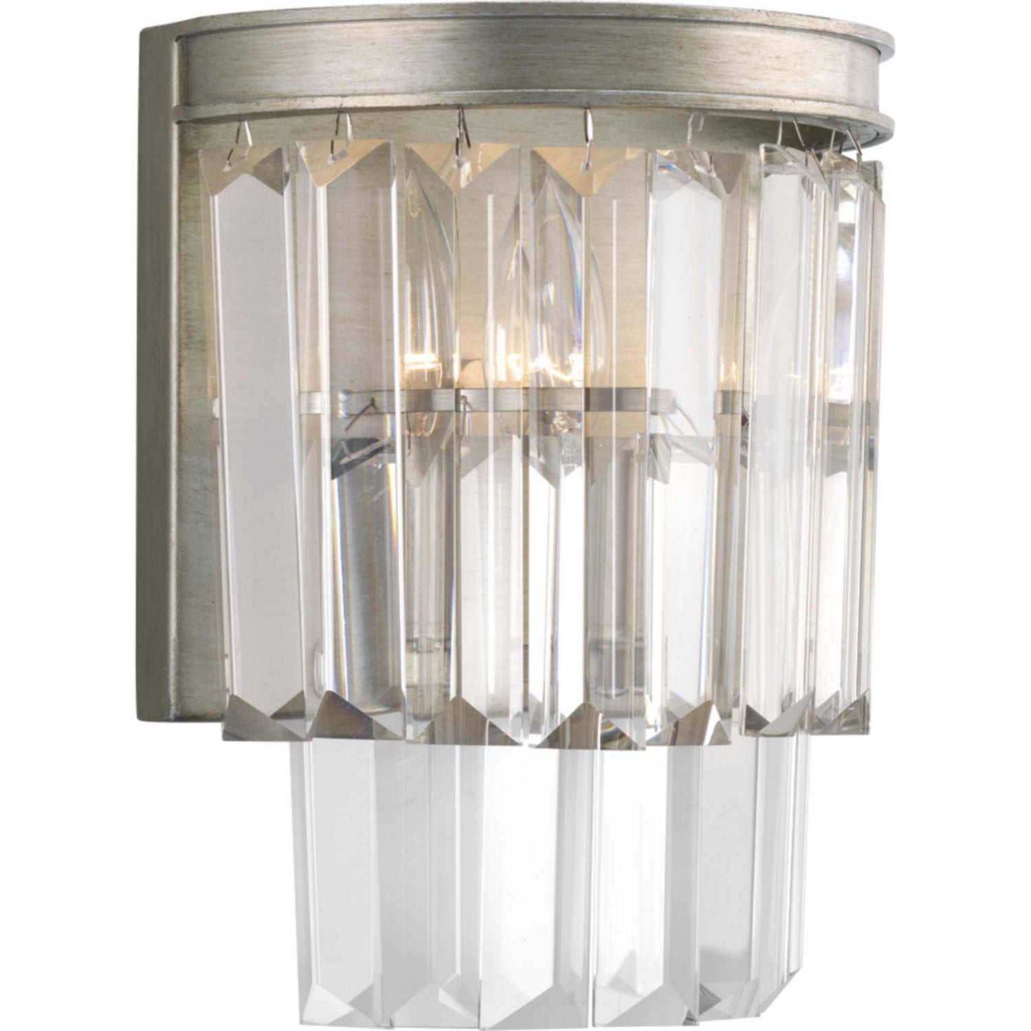 Progress Lighting - P7198-134 - Two Light Wall Sconce - Glimmer - Silver Ridge