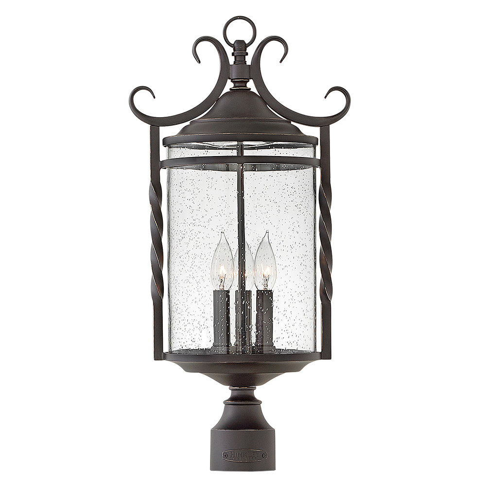 Hinkley - 1141OL-CL - LED Post Top or Pier Mount Lantern - Casa - Olde Black