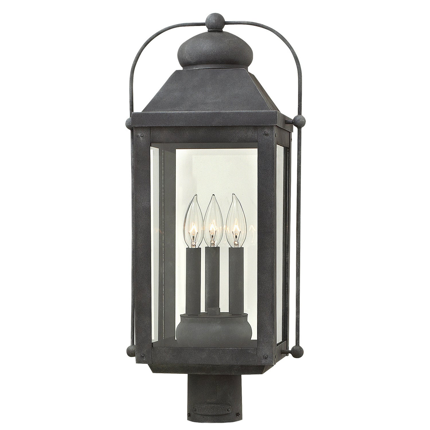 Hinkley - 1851DZ-LL - LED Post Top or Pier Mount Lantern - Anchorage - Aged Zinc