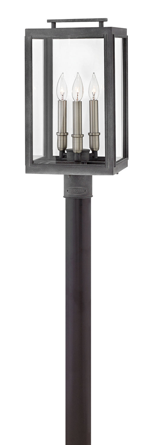 Hinkley - 2911DZ - LED Post Top or Pier Mount Lantern - Sutcliffe - Aged Zinc