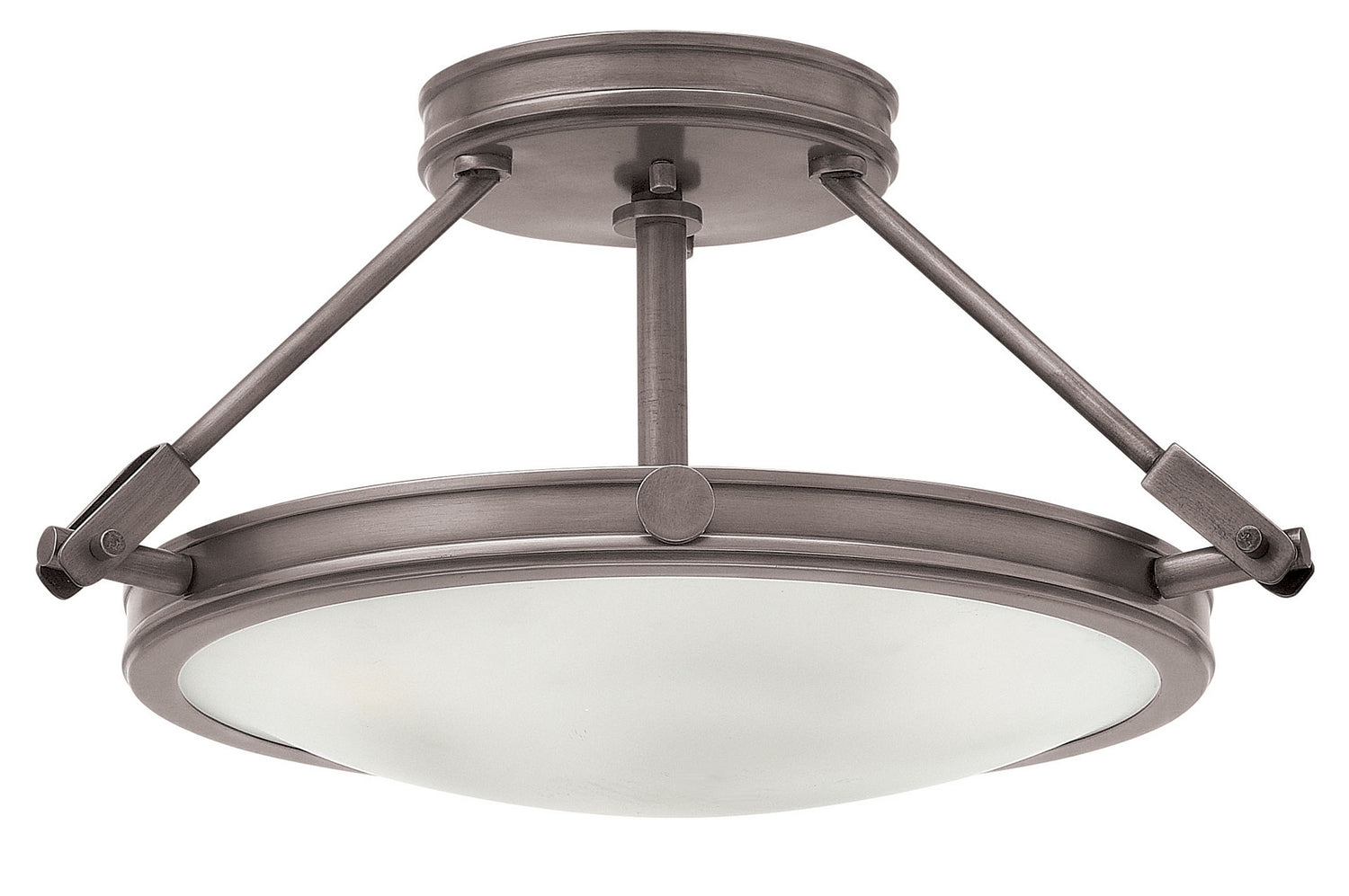 Hinkley - 3381AN - LED Semi-Flush Mount - Collier - Antique Nickel