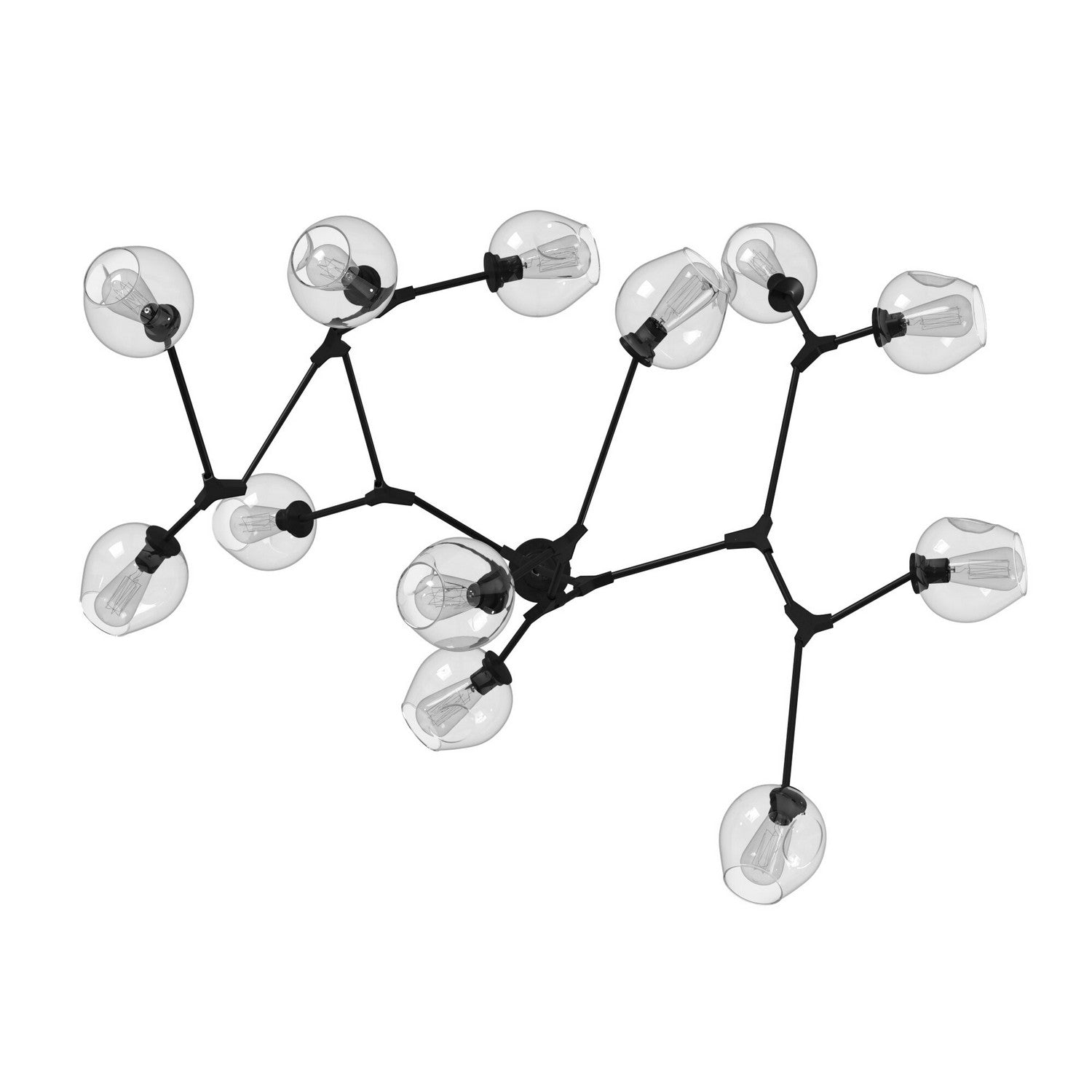 Artcraft - JA14022BK - 12 Light Chandelier - Organic - Black