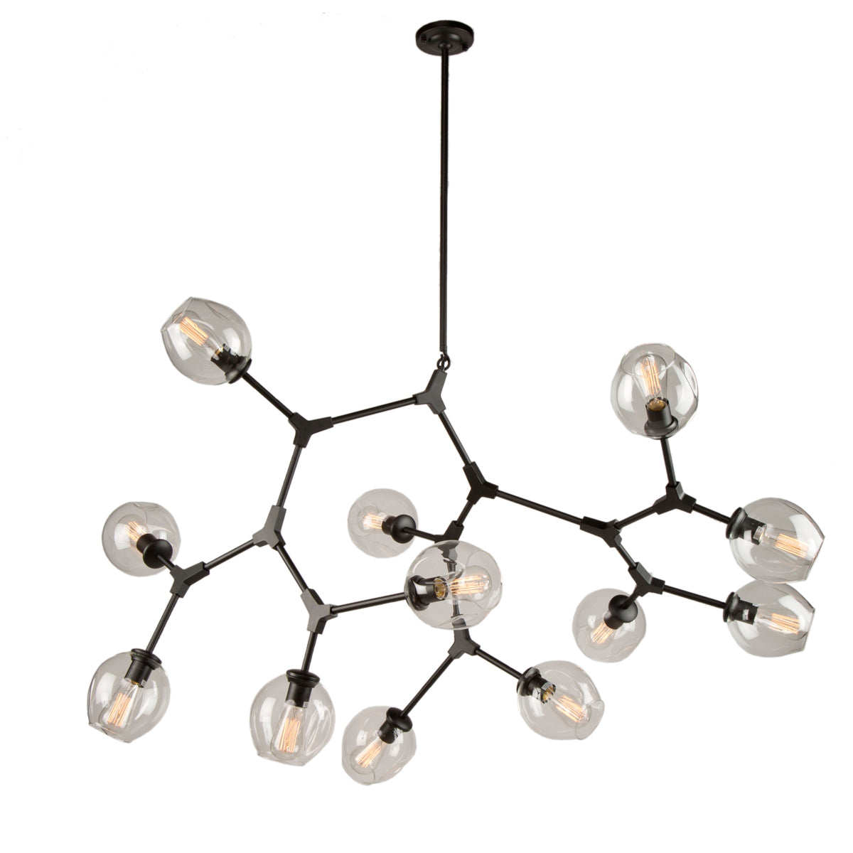 Artcraft - JA14022BK - 12 Light Chandelier - Organic - Black