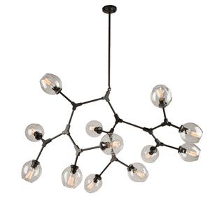 Artcraft - JA14022BK - 12 Light Chandelier - Organic - Black