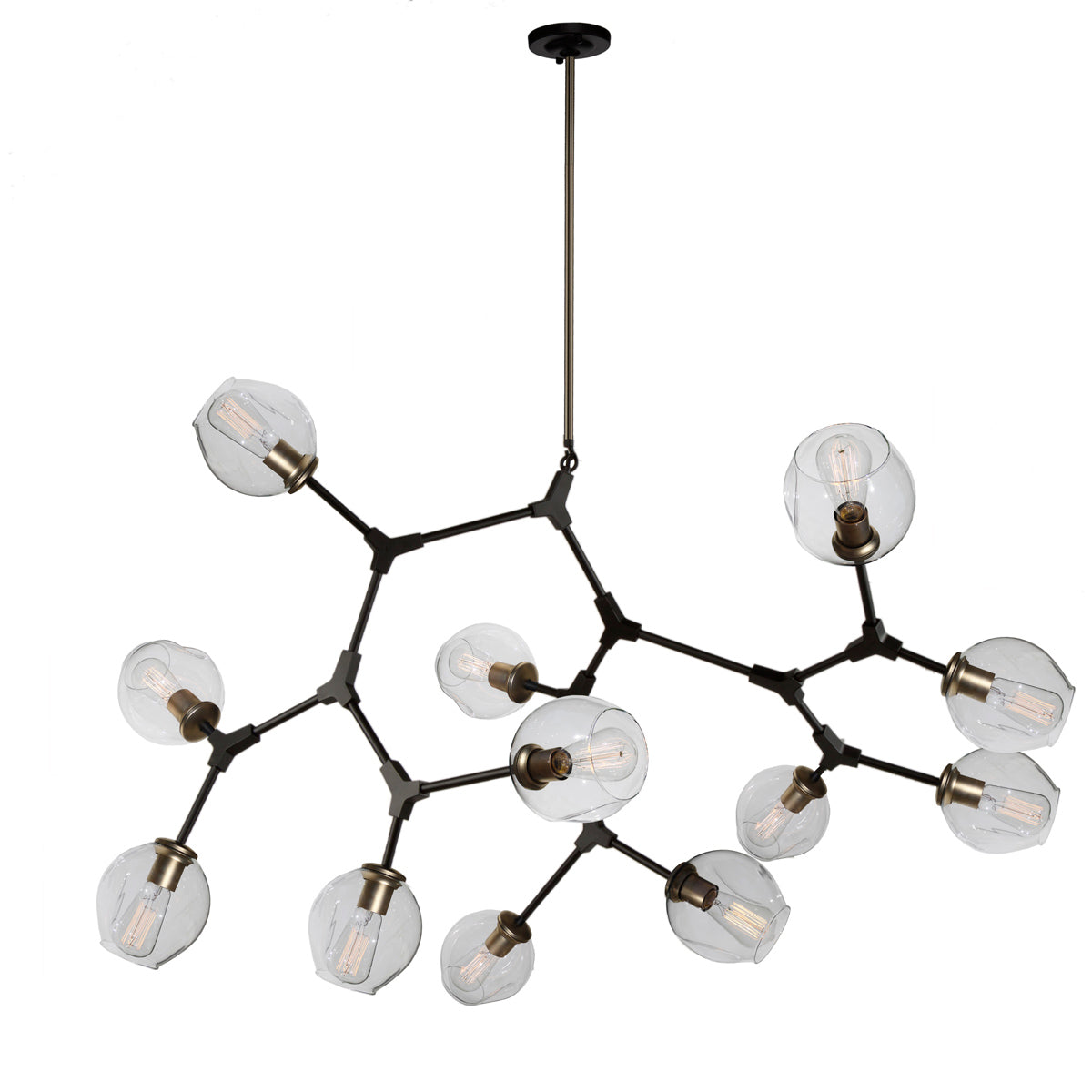 Artcraft - JA14022VB - 12 Light Chandelier - Organic - Vintage Brass