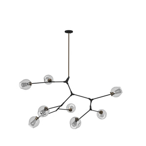 Artcraft - JA14028VB - Eight Light Chandelier - Organic - Vintage Brass