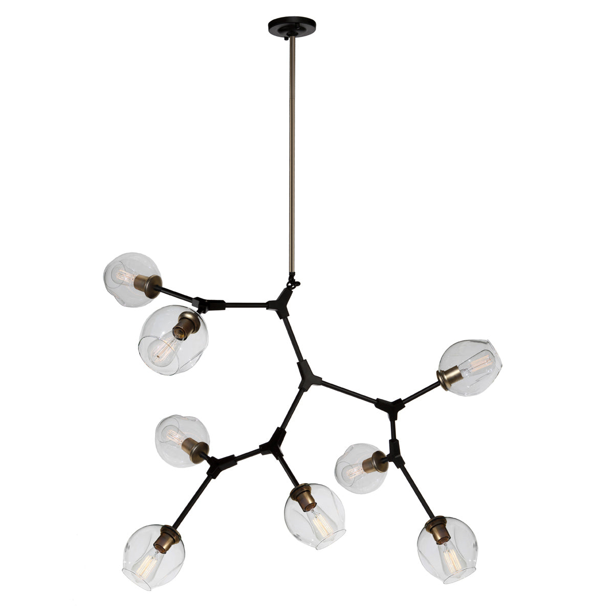 Artcraft - JA14028VB - Eight Light Chandelier - Organic - Vintage Brass