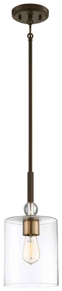 Minka-Lavery - 3089-416 - One Light Mini Pendant - Studio 5 - Painted Bronze w/Natural Brushed Brass