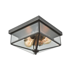 ELK Home - CE9202310 - Two Light Flush Mount - Lankford - Oil Rubbed Bronze