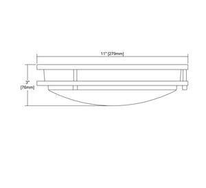 ELK Home - CL782012 - LED Flush Mount - Clarion - Brushed Nickel