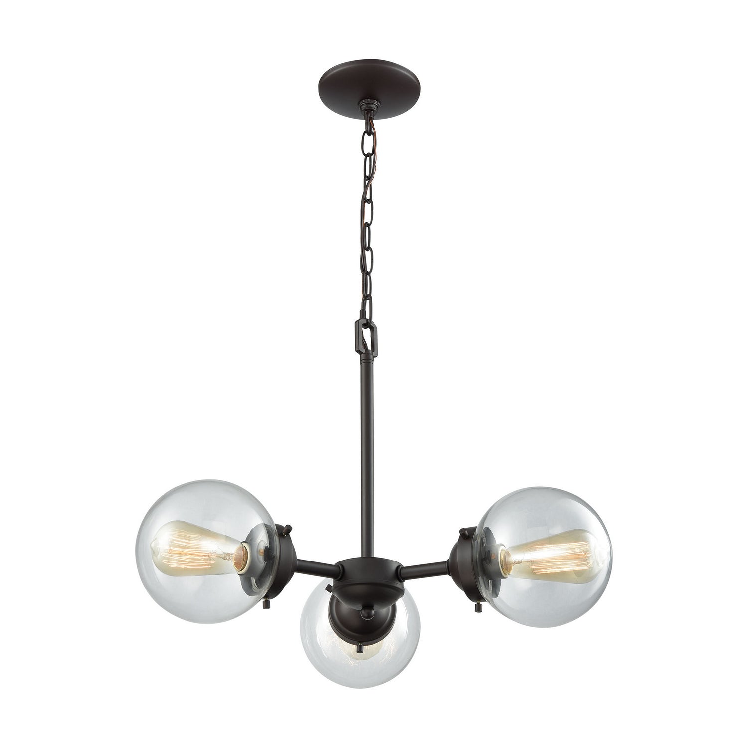 ELK Home - CN129321 - Three Light Chandelier - Beckett - Oil Rubbed Bronze