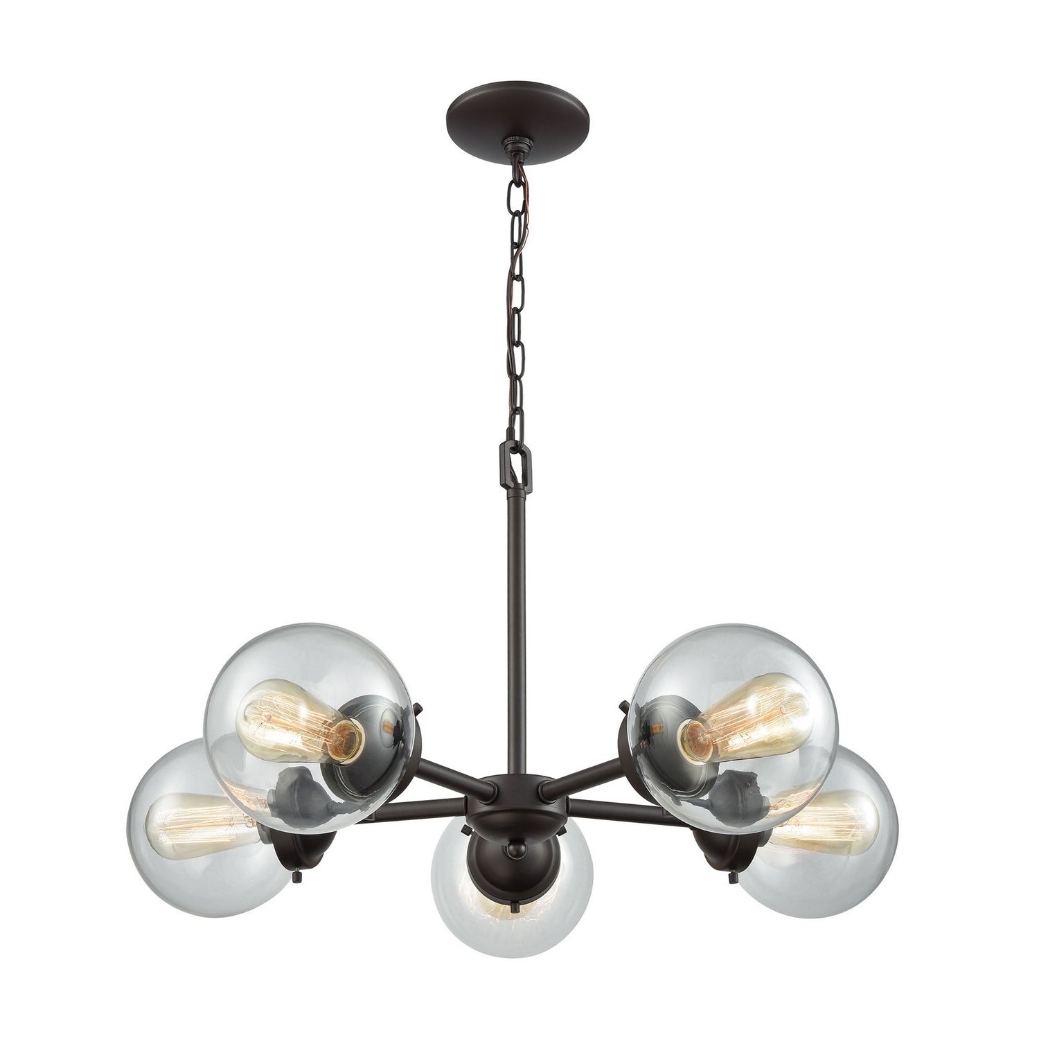 ELK Home - CN129521 - Five Light Chandelier - Beckett - Oil Rubbed Bronze