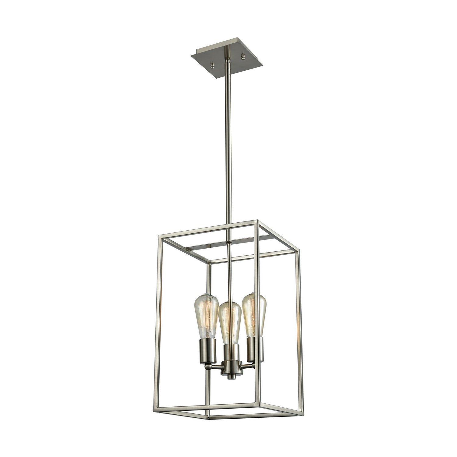 ELK Home - CN15832 - Three Light Chandelier - Williamsport - Brushed Nickel