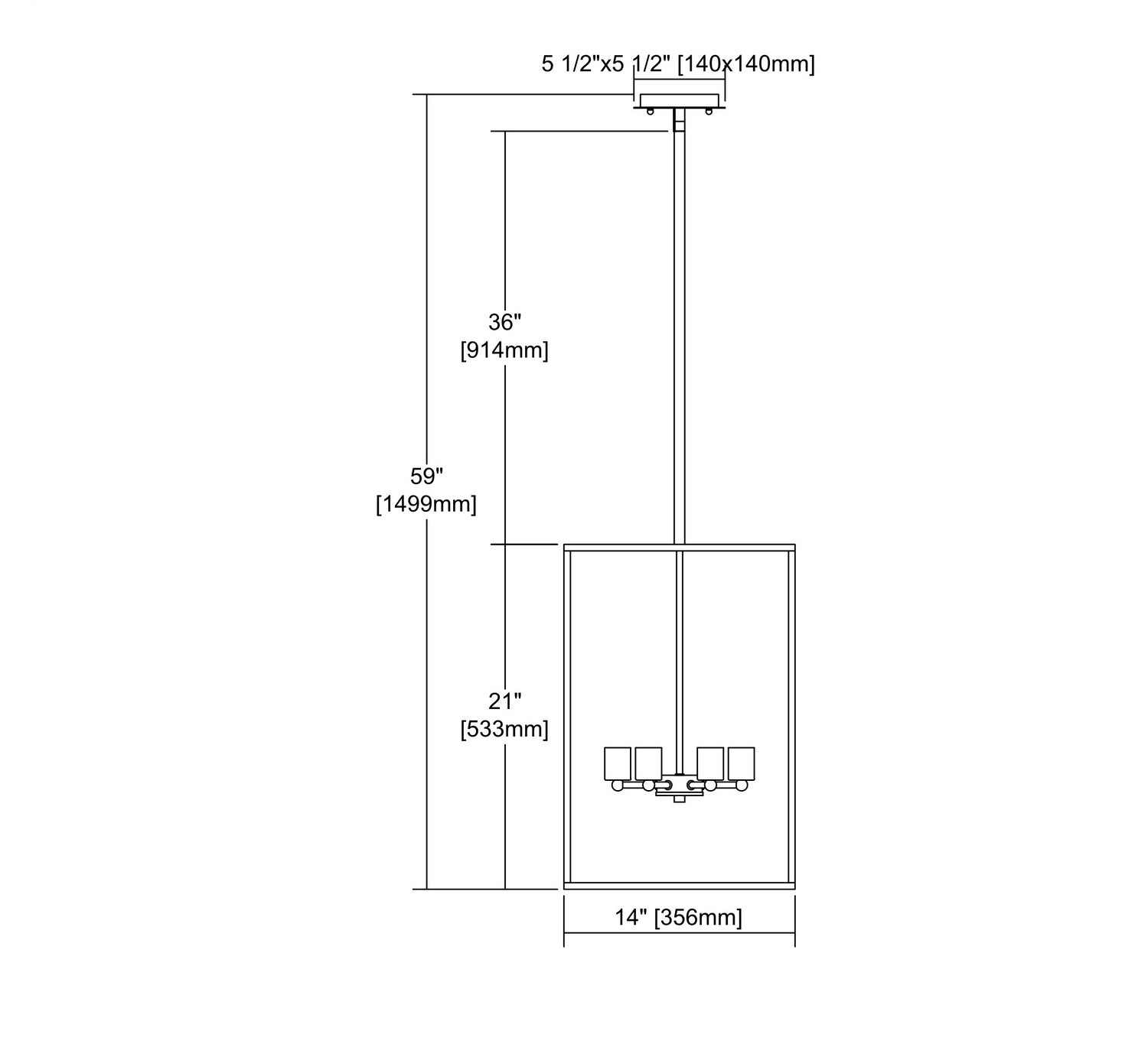 ELK Home - CN15861 - Six Light Chandelier - Williamsport - Oil Rubbed Bronze