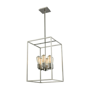 ELK Home - CN15862 - Six Light Chandelier - Williamsport - Brushed Nickel