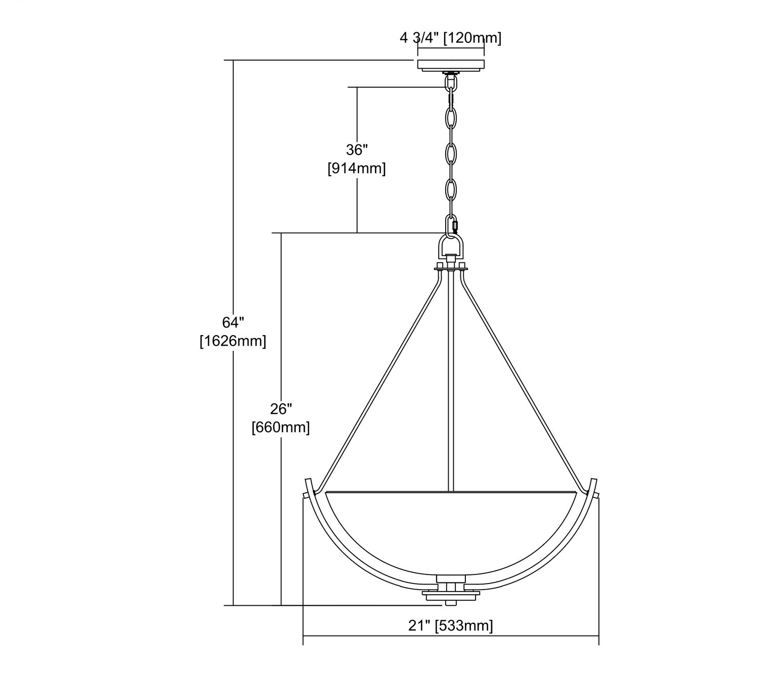 ELK Home - CN170342 - Three Light Chandelier - Casual Mission - Brushed Nickel