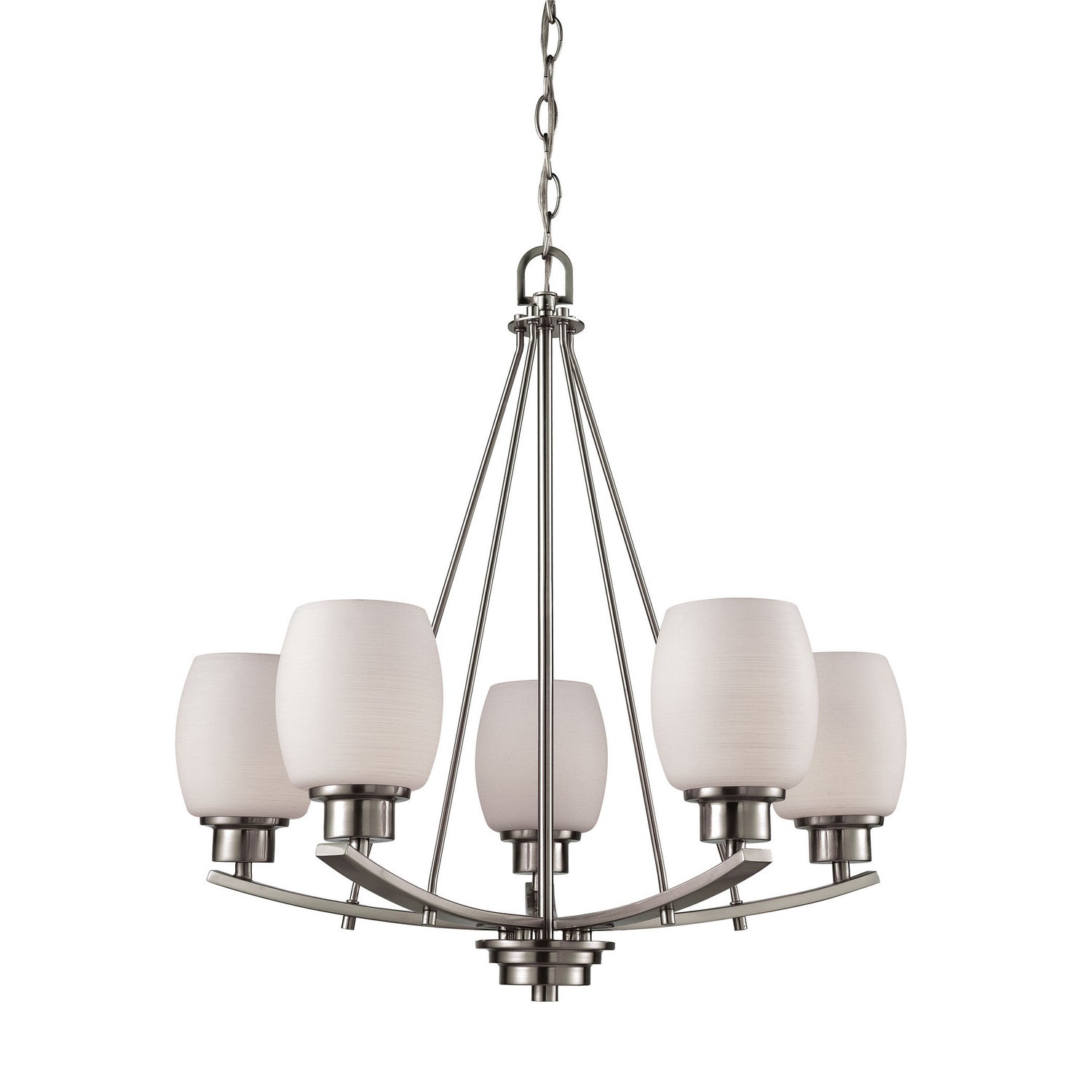 ELK Home - CN170522 - Five Light Chandelier - Casual Mission - Brushed Nickel