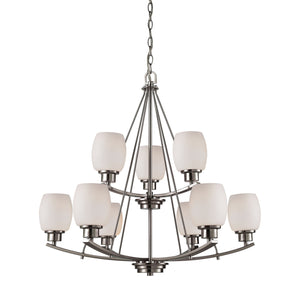 ELK Home - CN170922 - Nine Light Chandelier - Casual Mission - Brushed Nickel