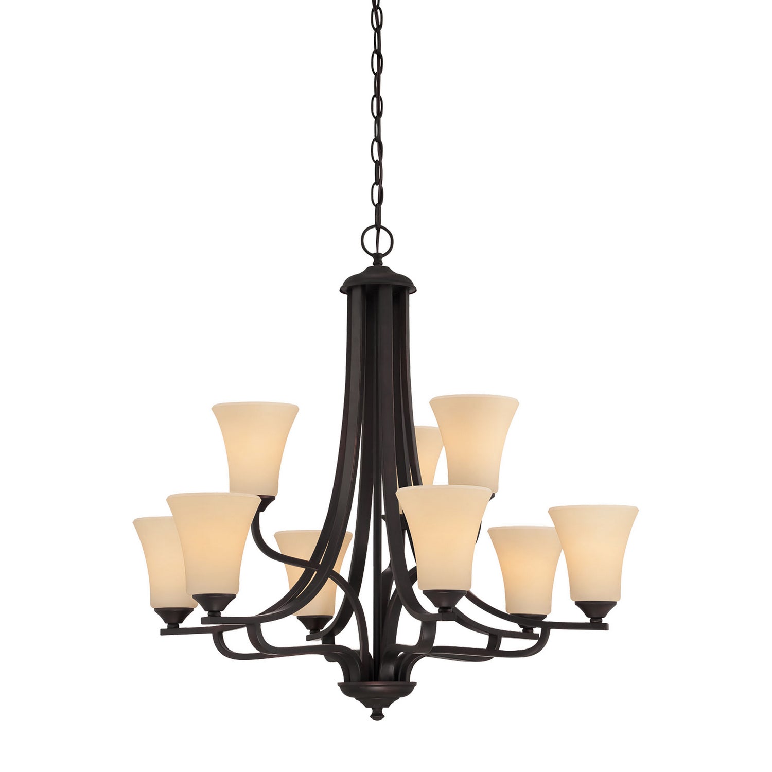 ELK Home - TK0021704 - Nine Light Chandelier - Treme - Espresso