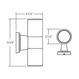 Eurofase - 19203-010 - Two Light Outdoor Wall Mount - Outdoor - Grey