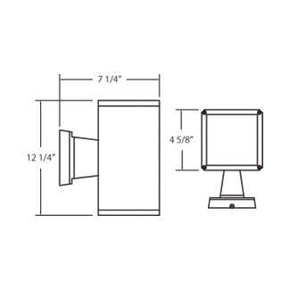Eurofase - 19210-018 - OUTDR,WLLMNT,75W PAR30,SQ,UPDN - ARCHITECTURAL OUTDOOR - Grey