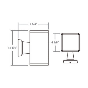 Eurofase - 19210-018 - OUTDR,WLLMNT,75W PAR30,SQ,UPDN - ARCHITECTURAL OUTDOOR - Grey