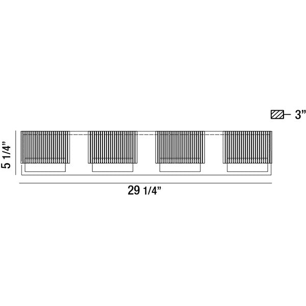 Eurofase - 31440-011 - SONIC-VAN-4LT-CHR-CL - SONIC - Chrome