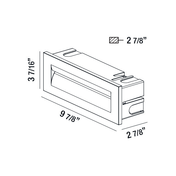 Eurofase - 31576-017 - ODIA,OD,LED INWALL,8.5W,MARINE - ODIA - Marine Grey
