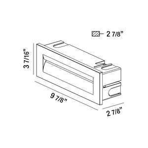 Eurofase - 31576-024 - ODIA,OD,LED INWALL,8.5W,GRAPH - ODIA - Graphite Grey