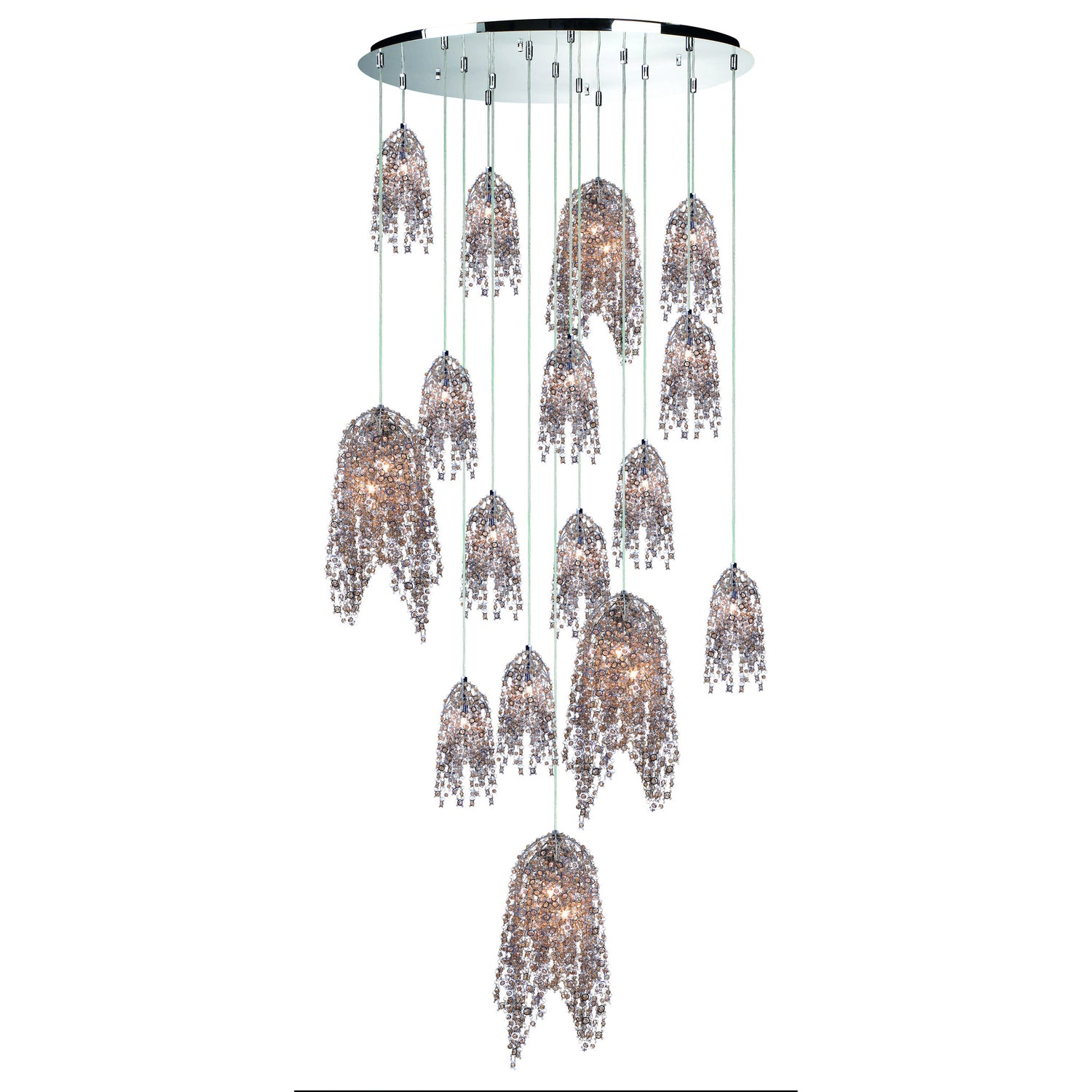 Eurofase - 31619-011 - 20 Light Chandelier - Danza - Chrome