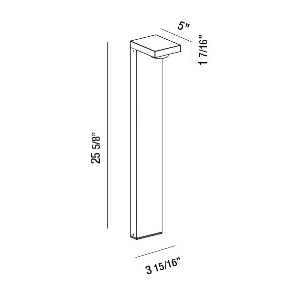 Eurofase - 31911-023 - LED Bollard - Led Bollard - Graphite Grey