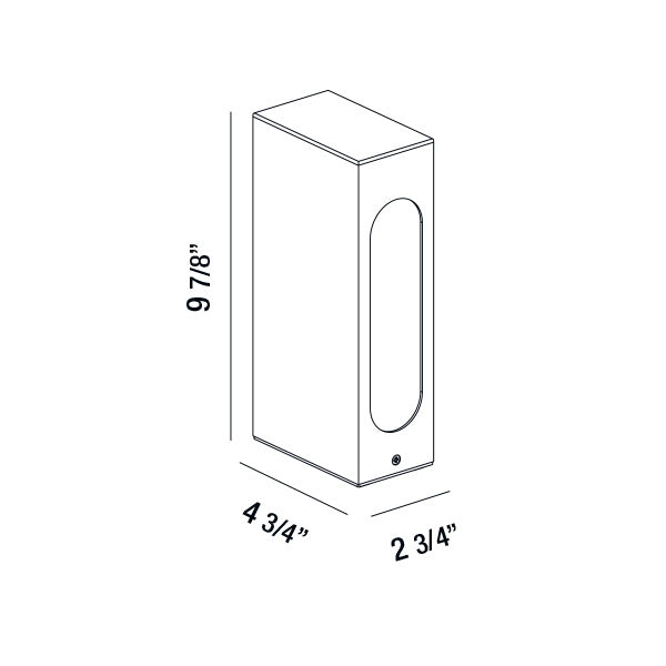 Eurofase - 31913-027 - LED BOLLARD,1X7W,10IN,GRAPHITE - ARCHITECTURAL OUTDOOR - Graphite Grey