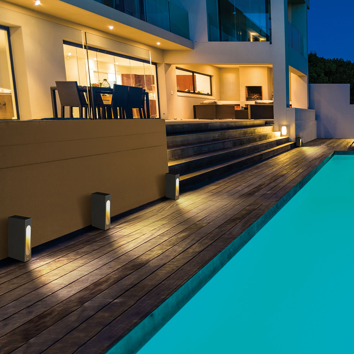 Eurofase - 31913-027 - LED BOLLARD,1X7W,10IN,GRAPHITE - ARCHITECTURAL OUTDOOR - Graphite Grey