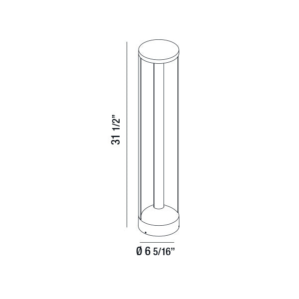 Eurofase - 31921-022 - LED Bollard - Led Bollard - Graphite Grey